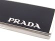 画像2: プラダキーホルダー/ ロゴ入りメタル キーリングプレート 1PS021 NERO ブラック (2)