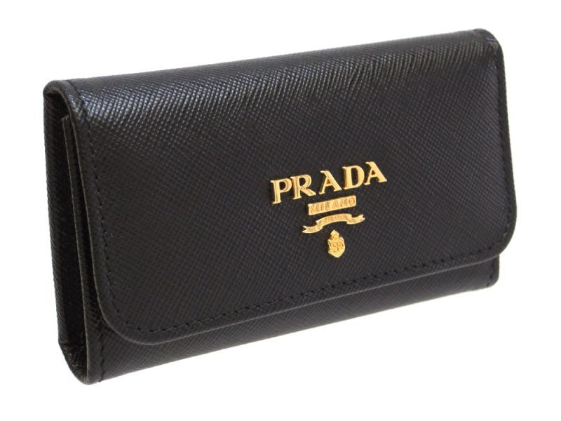 6750円 SAFFIANOMETAL名入れ無料】 【極美品】プラダ PRADA 6連 キーケース サフィアーノ ...